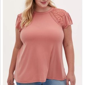 Torrid Lace Sleeve Top